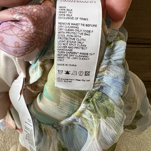 Zimmermann silk tunic- dress - Picture 7 of 8